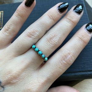 Chad barela turquoise stacker ring 7.5 sterling